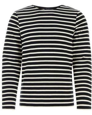 Saint James Striped Long-Sleeved T-Shirt - Black