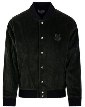 Maison Kitsuné Teddy Bomber Jacket - Black