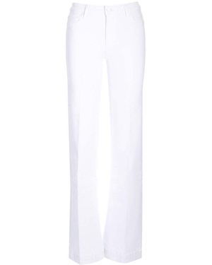 PAIGE Wide Leg Jeans - White