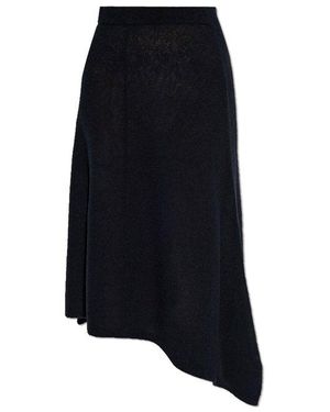 Herskind Asymmetric Hem Midi Skirt - Black