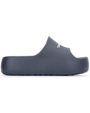 Tommy Hilfiger Chunky Flatform Pool Slides - Blue