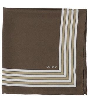 Tom Ford Stripe-Detailed Scarf - Multicolour