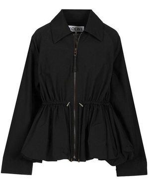 Loewe Puffed Hem Jacket - Black