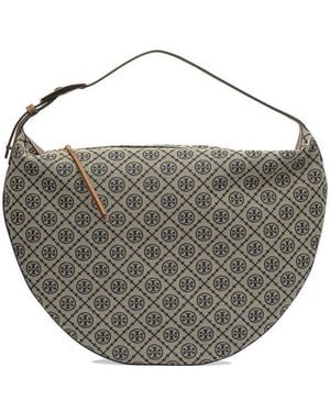 Tory Burch T Monogram Balloon Bag - Grey