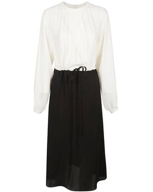 CRI.DA Correr Belted Dress - White
