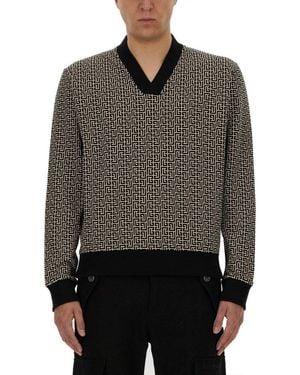 Balmain Monogram Jersey - Grey