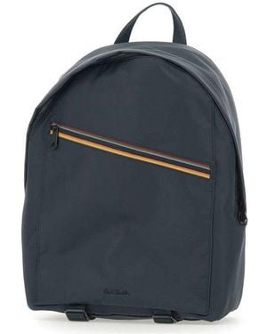 Paul Smith Artist Stripe Backpack - Blue