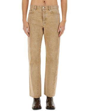 sunflower Logo Patch Straight-Leg Jeans - Natural