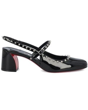 Christian Louboutin Janispikes Slingback Court Shoes - Black