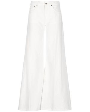 Dondup Wide Leg Pants - White