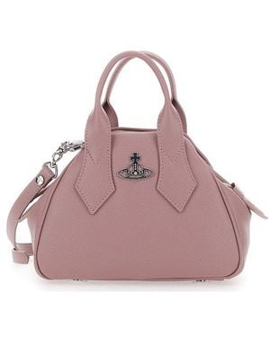 Vivienne Westwood Small Yasmine Orb Plaque Tote Bag - Purple