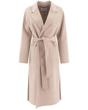IVY & OAK Belted Wrap Coat - Natural