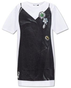 Marc Jacobs Printed T-Shirt Dress - Black