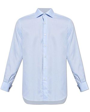 Brioni Classic Long Sleeve Shirt - Blue