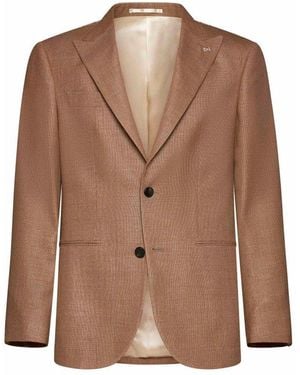 D4.0 Tailored Blazer Jacket - Brown