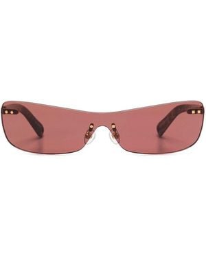 Jacquemus Mirada Rectangle Frame Sunglasses - Pink