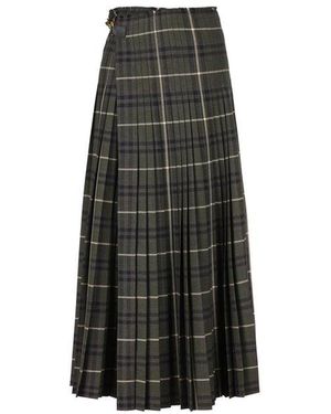 Burberry Check-P'Attern Kilt in Black | Lyst