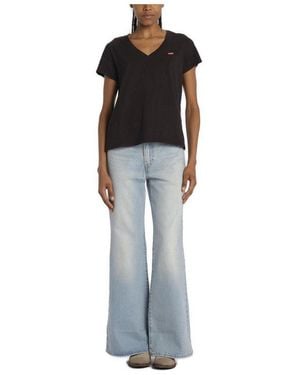 Levi's Perfect Slub V-Neck T-Shirt - Black
