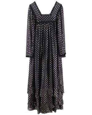 Chloé Ruffled Maxi Dress - Black