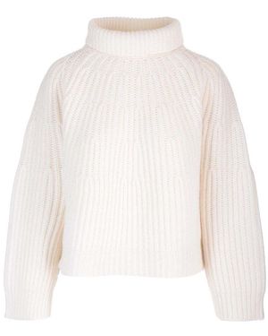 Fabiana Filippi Turtleneck Knitted Jumper - White