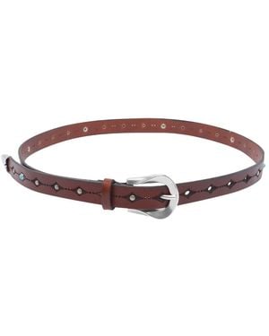 Orciani Studded Western Belt - Brown