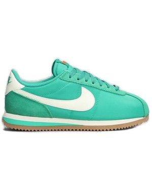 Nike Cortez Round-Toe Low-Top Sneakers - Green