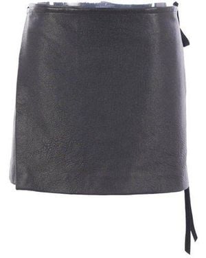 Ann Demeulemeester Wrap Mini Skirt - Black