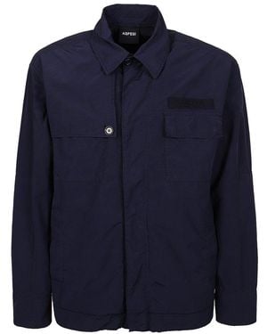Aspesi Long-Sleeved Jacket - Blue