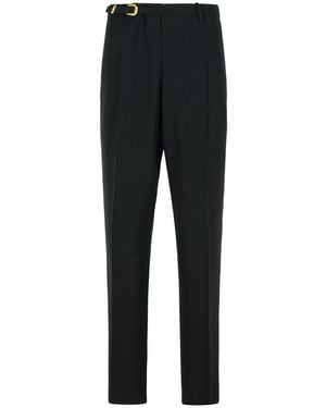 Versace Belted Tailored Trousers - Black