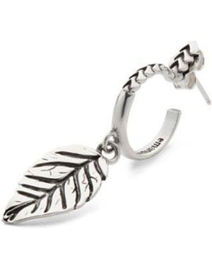 Emanuele Bicocchi Leaf Single Earring - White