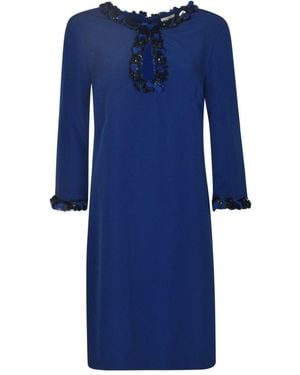 P.A.R.O.S.H. P.A.R.O..H. Sequin Embellished Mini Dress - Blue