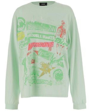 we11done Collage T-Shirt - Green