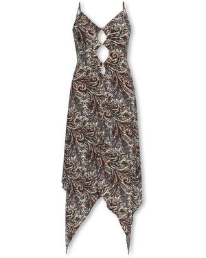 Ixiah Bohemian Cutout Midi Dress - Multicolour