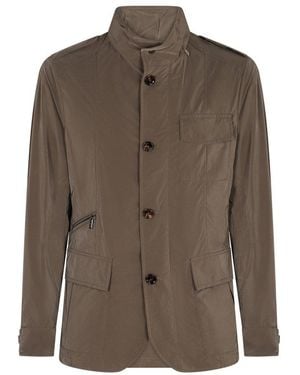 Moorer Techno Fabric Outerwear - Brown