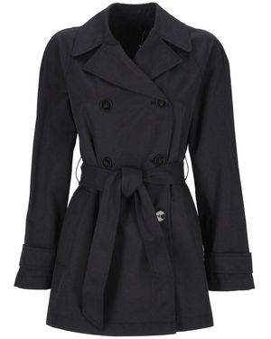 Marella Belted Trench Coat - Black