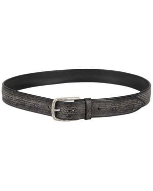 Orciani Buckle Embellished Belt - Black