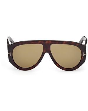 Tom Ford Pilot Frame Sunglasses - Black