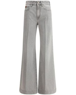 Jacob Cohen Pant Wide Leg Julie in Blue | Lyst