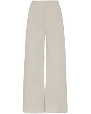 The Row Gala Wide Leg Trousers - White