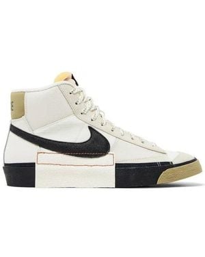 Nike Blazer Mid Pro Club Lace-Up Sneakers - White
