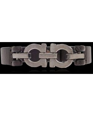 Ferragamo Double Gancini Bracelet - Black