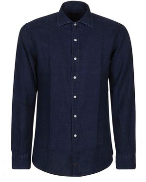 Fay Button-Down Shirt - Blue