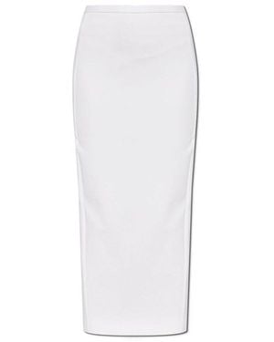 Max Mara Charme Back Slit Skirt - White