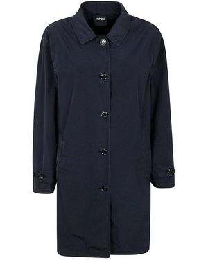 Aspesi Single-Breasted Coat - Blue