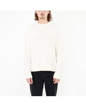 Courreges Long-Sleeved Crewneck Jumper - White
