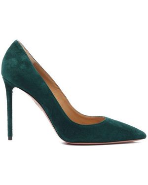 Aquazzura Purist Pointed-Toe Court Shoes - Green