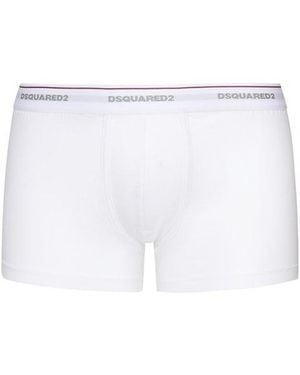 DSquared² Three Pack Basic Briefs - White