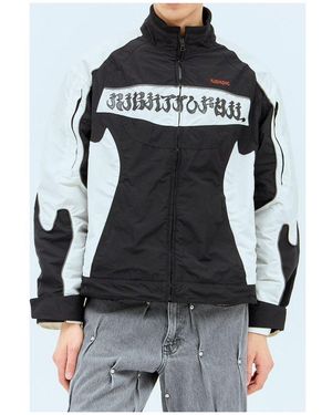 Kusikohc Logo Embroidered Rider Jacket - Black