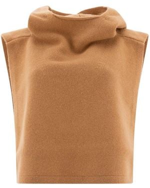 TOTEME Hooded Bib - Brown