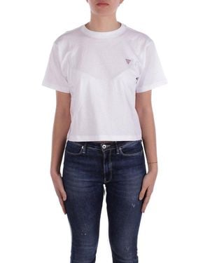 Guess Boxy Mini Triangle T-shirt - Blue